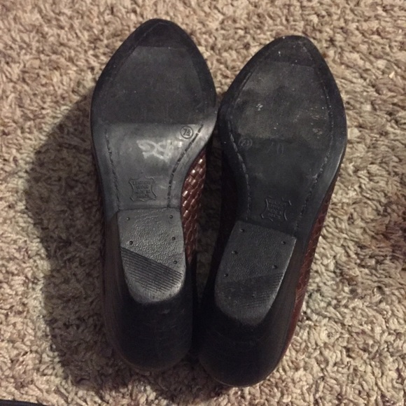 Brown BACADA Collection Leather Woven Shoes Size 7.5 - Picture 7 of 7